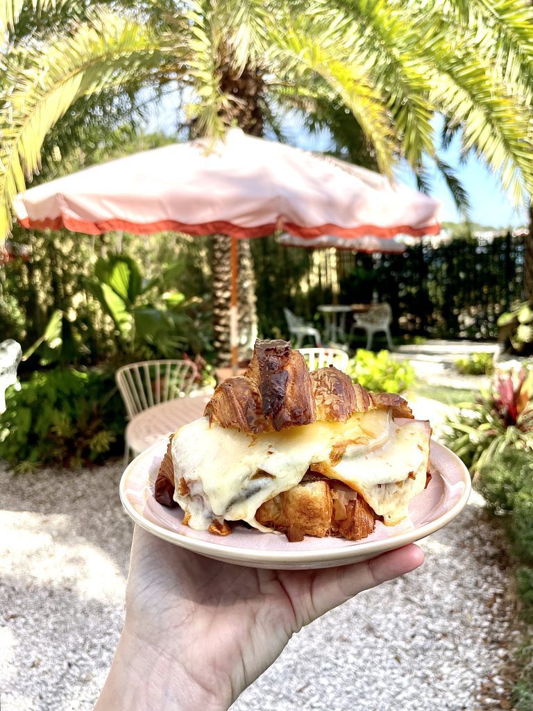 A wolfmoon croissant at the Kaleidescope Garden Club in Naples, FL