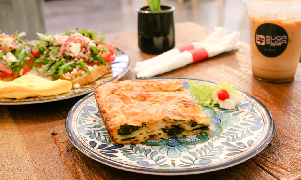 Spinach burek at SugaSuga Naples in Naples, FL