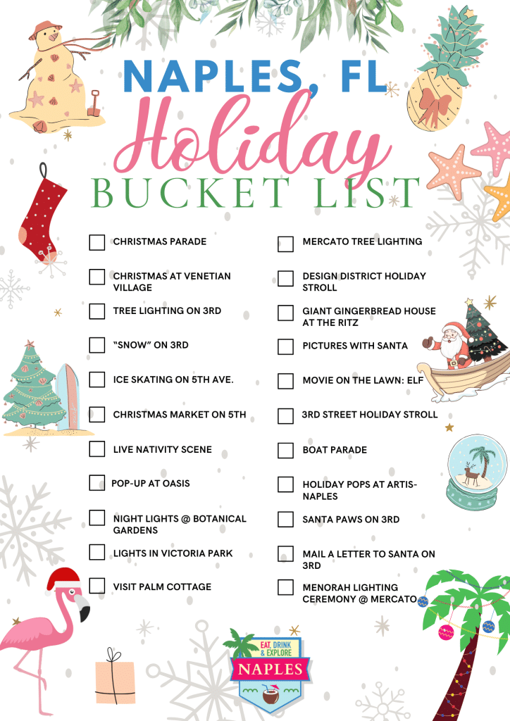 holiday bucket list for Naples Florida